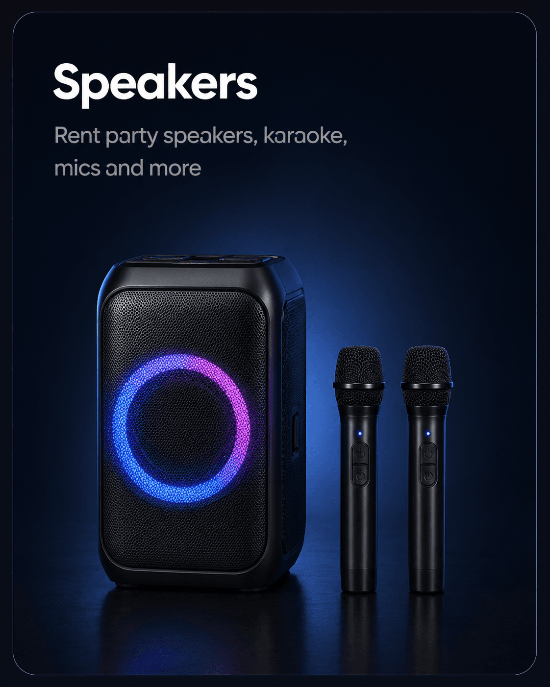 Speakers for rent