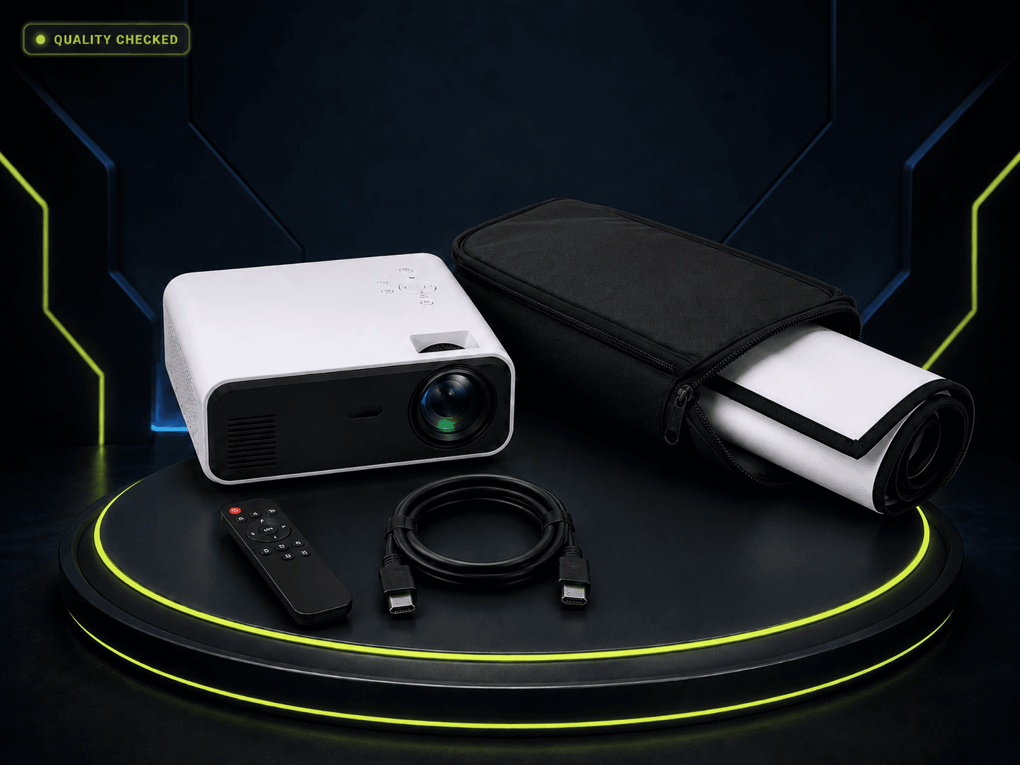 Projector + 100-inch Screen